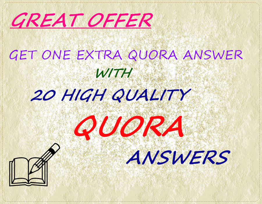 15 HQ Quora Answers with Great Offer
