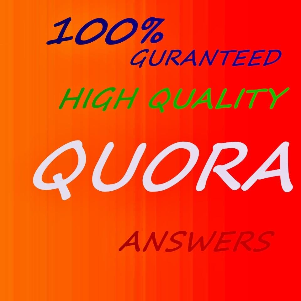 Great Offer: Get 30 Answers.100% Guaranteed Traffic on QUORA.