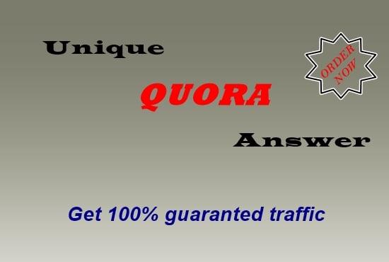10 Quora answer for guaranteed targeted traffic