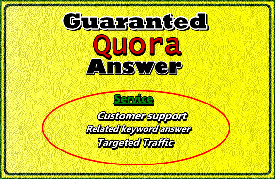 Great Offer, 50 quora high quality answer with 100% satisfaction