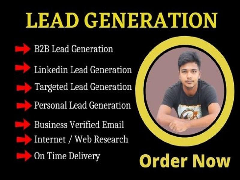 I will do targeted b2b LinkedIn lead generation and web research