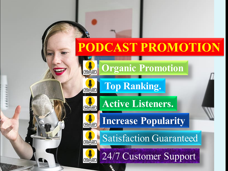 Podcast promotion to increase popularity with huge downloads and ratings