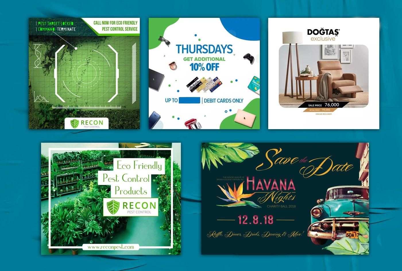 Create facebook post,cover,ads by using canva