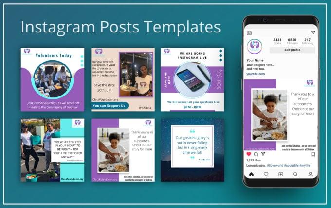 I will design social media posts, ads, canva templates