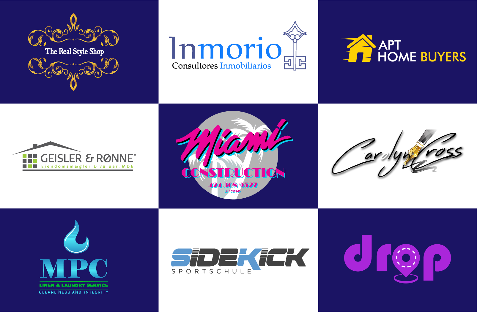 I will design modern minimalist professional business logo