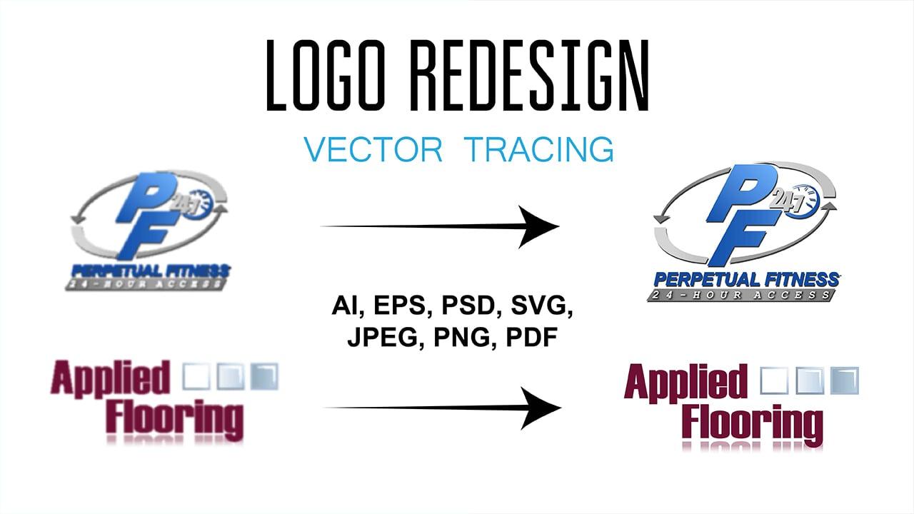 I will recreate, remake, redraw or redesign your logo in vector format 