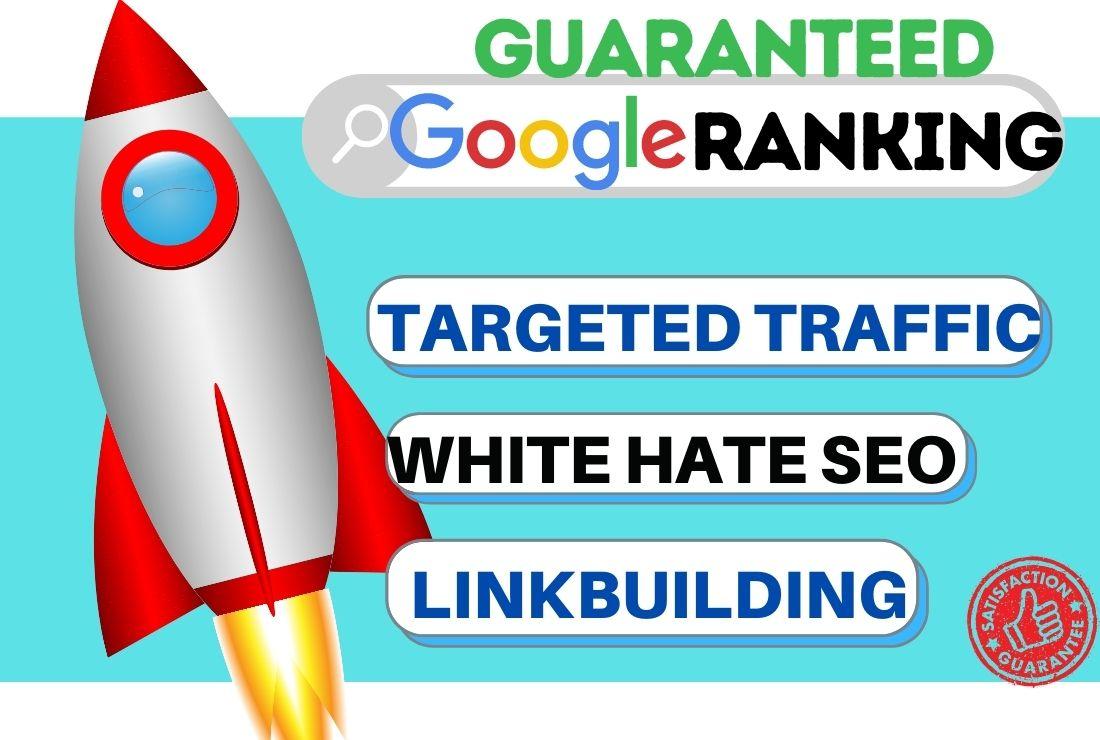 I will offer guaranteed Google 1st page ranking with the best link building service