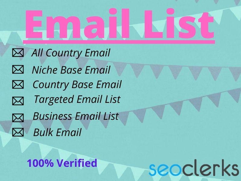 I will Provide a list off 1500 targeted email 