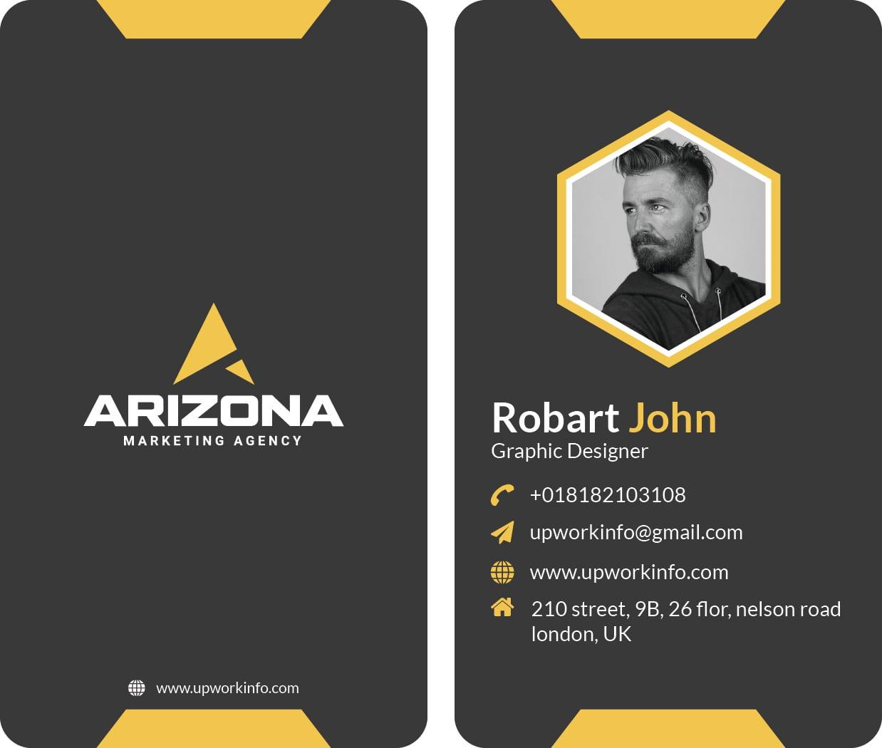 I will be professional business card and stationery