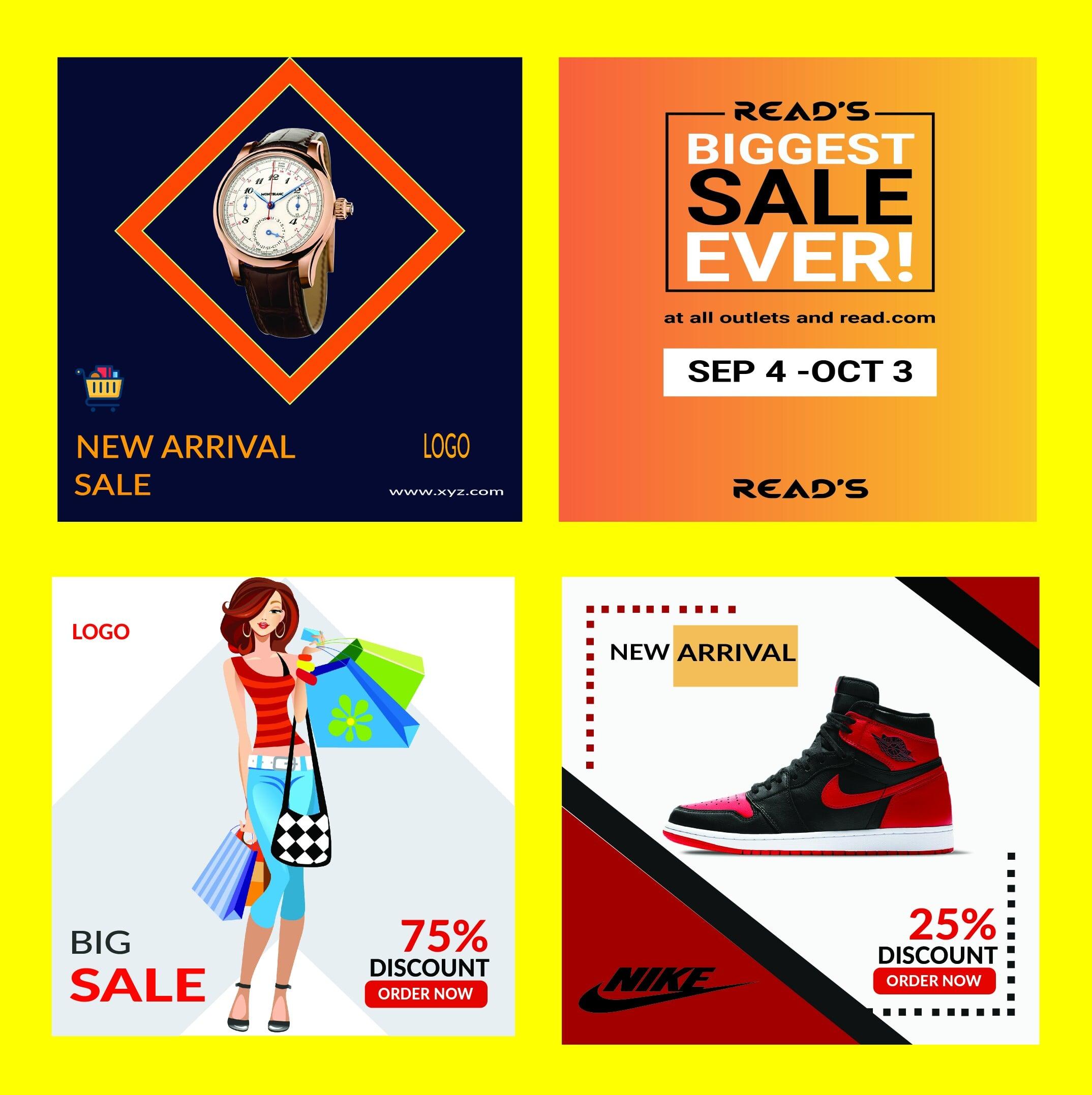 I will design facebook product or service ads banner desing