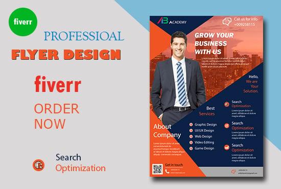 I will design flyer, brochure, booklet flyer design for your organization or business