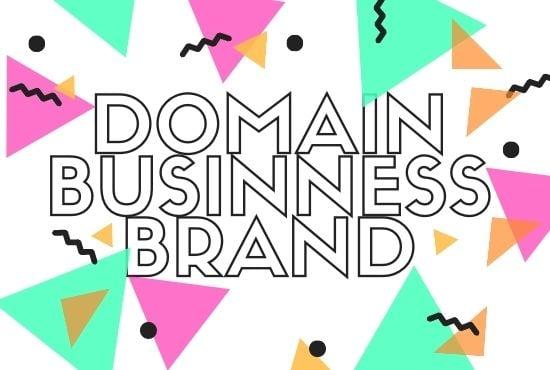 20 unique and seo domain names, business name, brand name niche Targeted