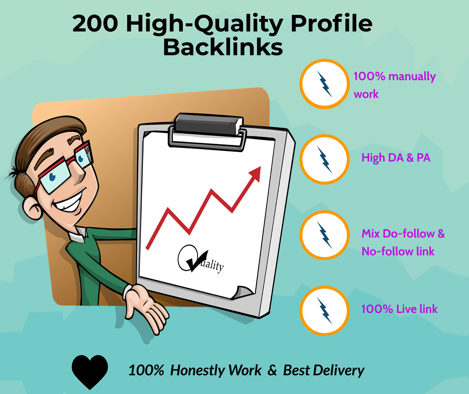 Crete 200 High Quality Profile-Backlinks With High DA(40-90+) 