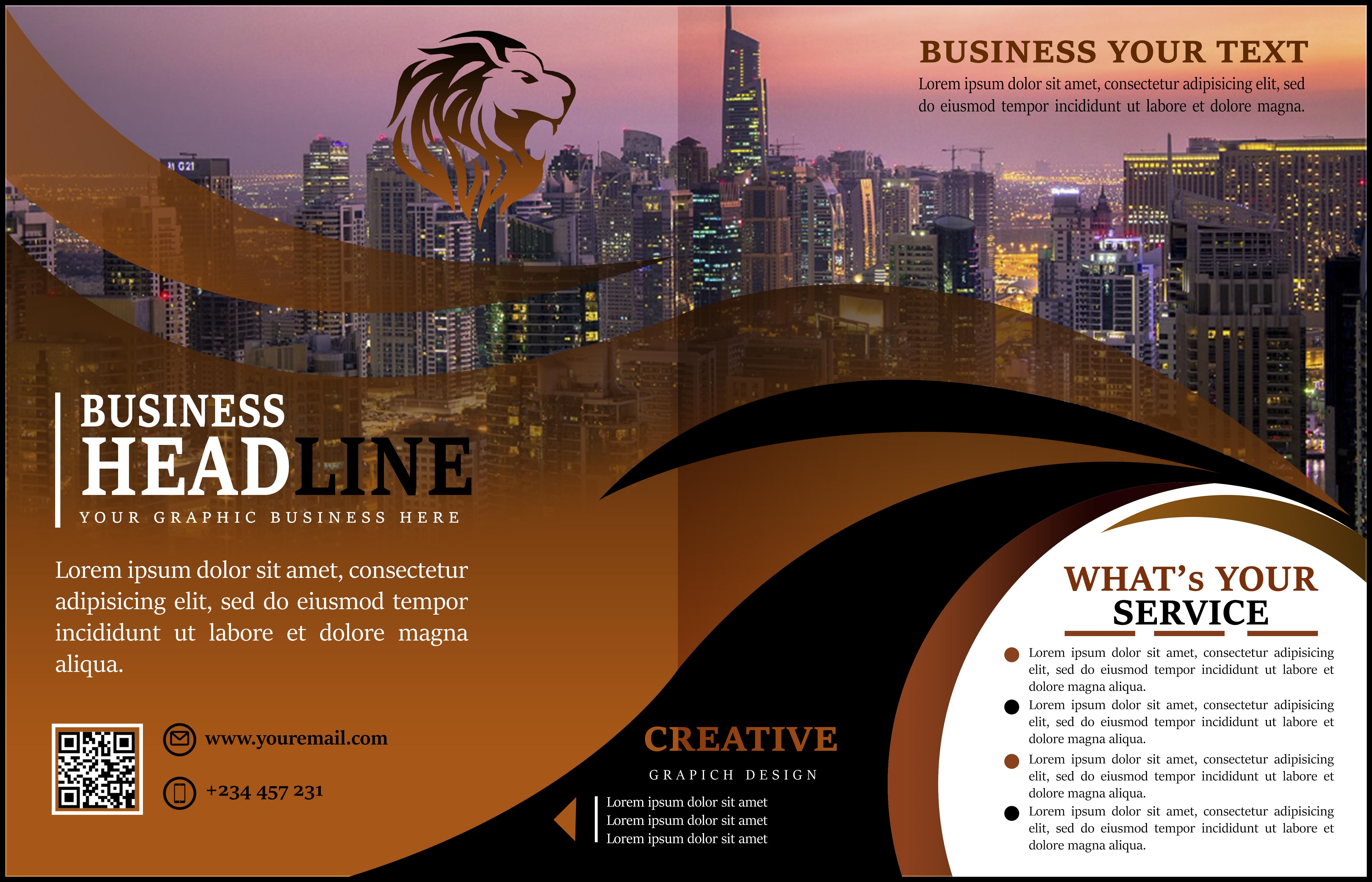 I will create an explainer flyer & brosur for your business