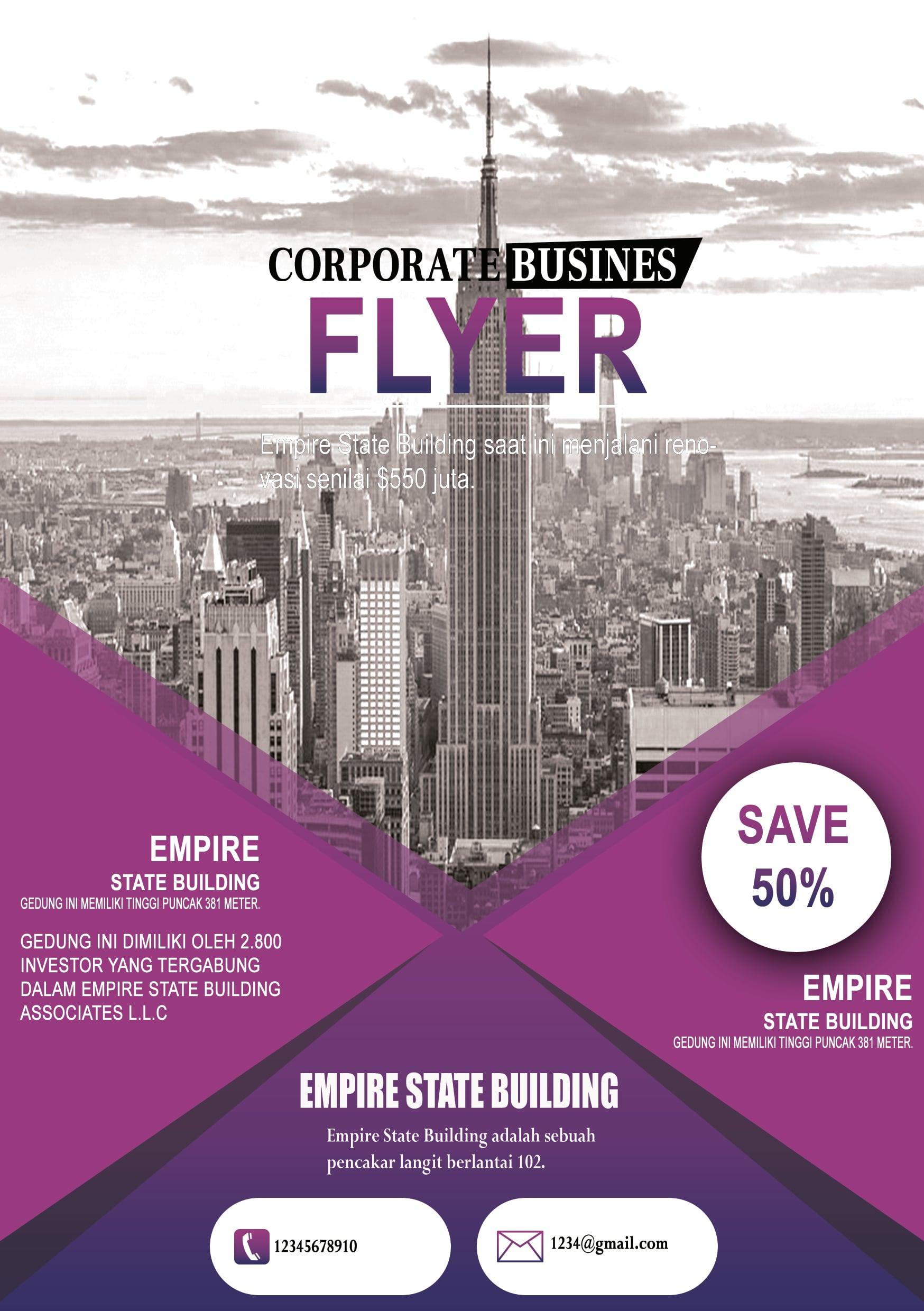 I will create an explainer flyer & brosur for your business