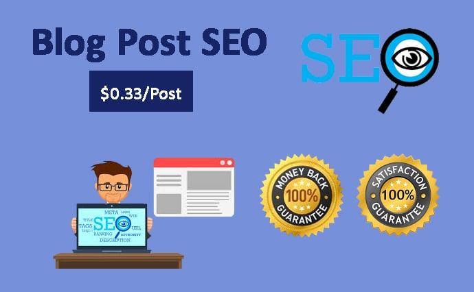 I will do SEO of 75 Blog Posts to rank your website