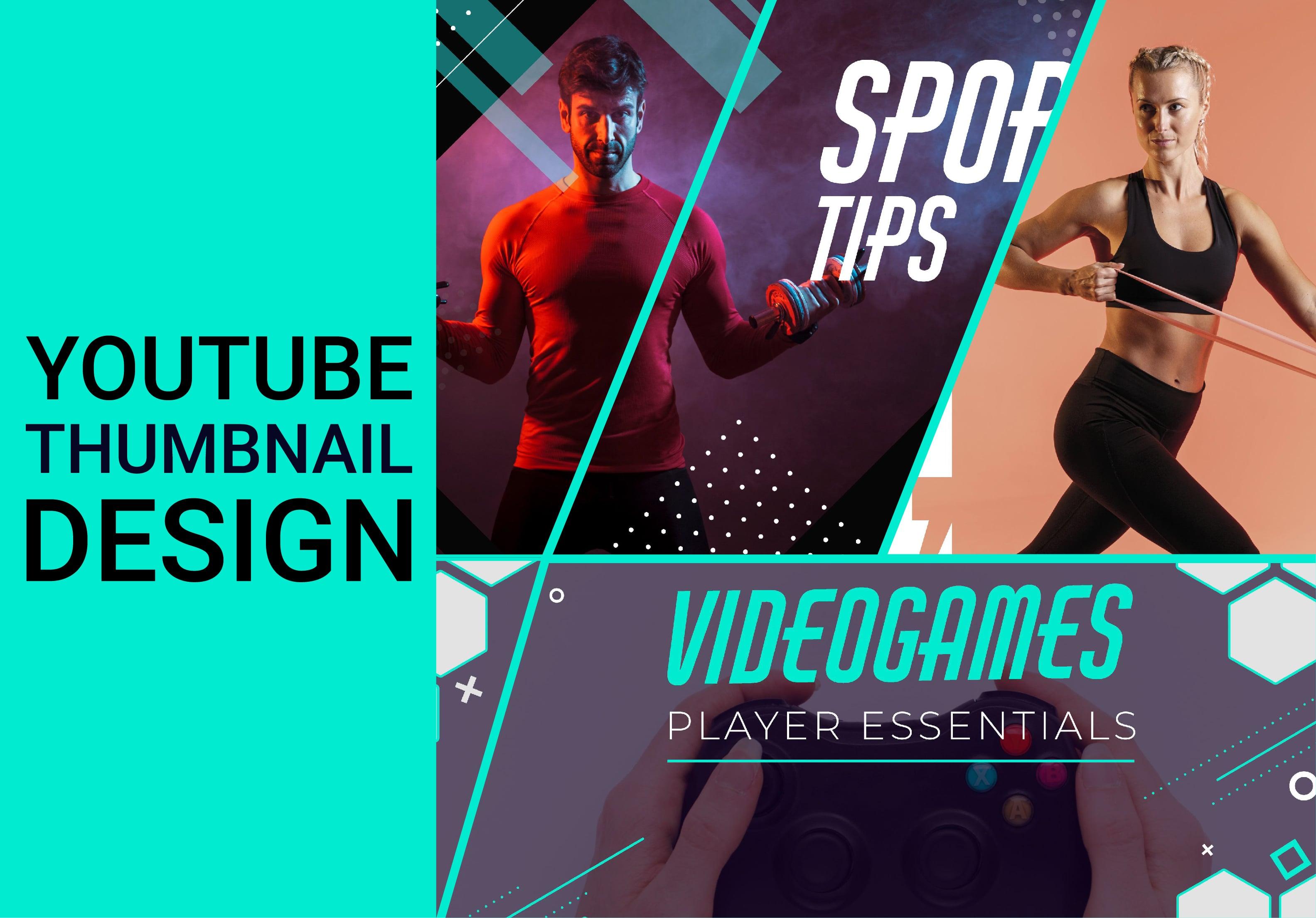 I will create professional youtube thumbnail design