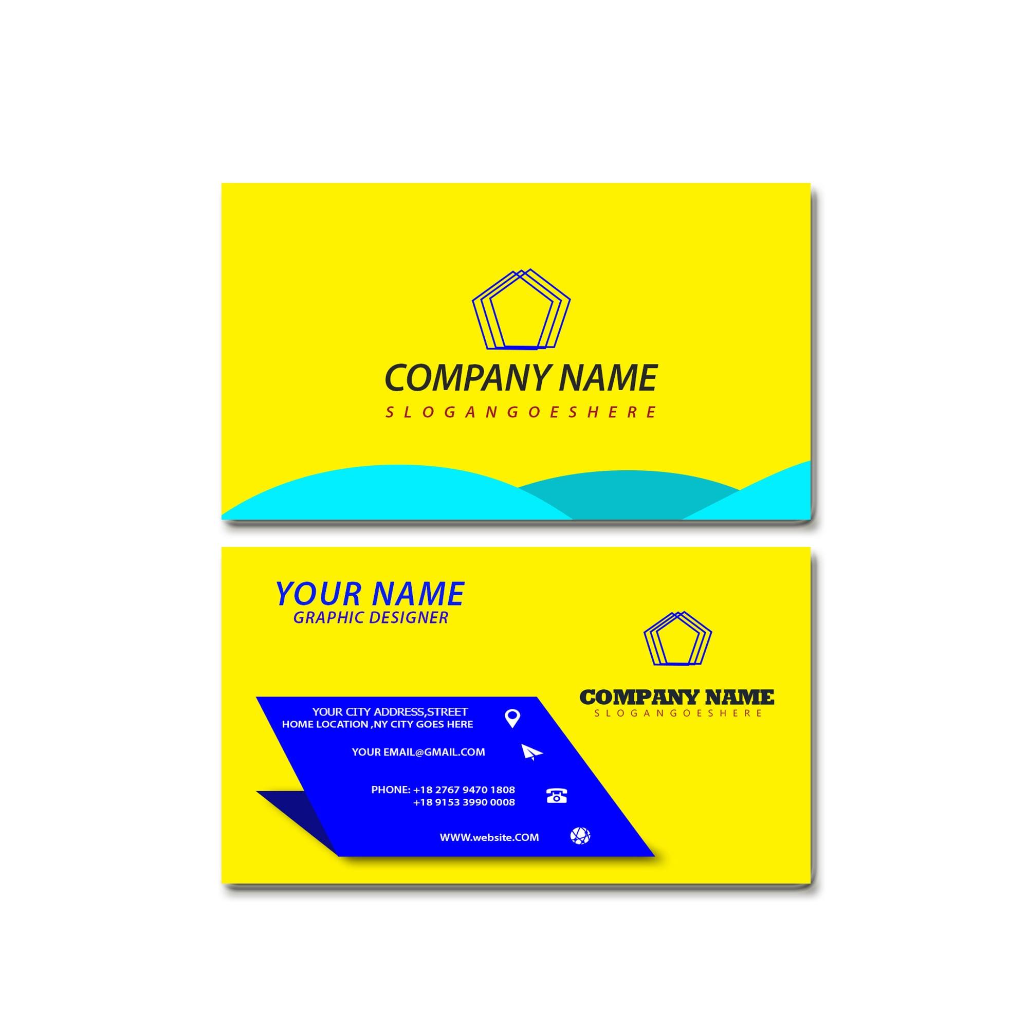 Design a beautiful and unique business card & Logo design within 1 hours