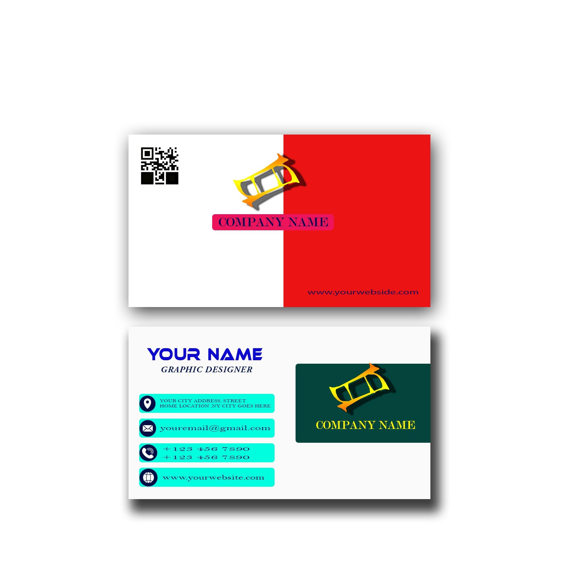 Design a beautiful and unique business card & Logo design within 1 hours
