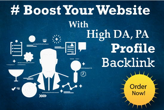 I will create 40 High Authority Profile Backlinks the boost your site