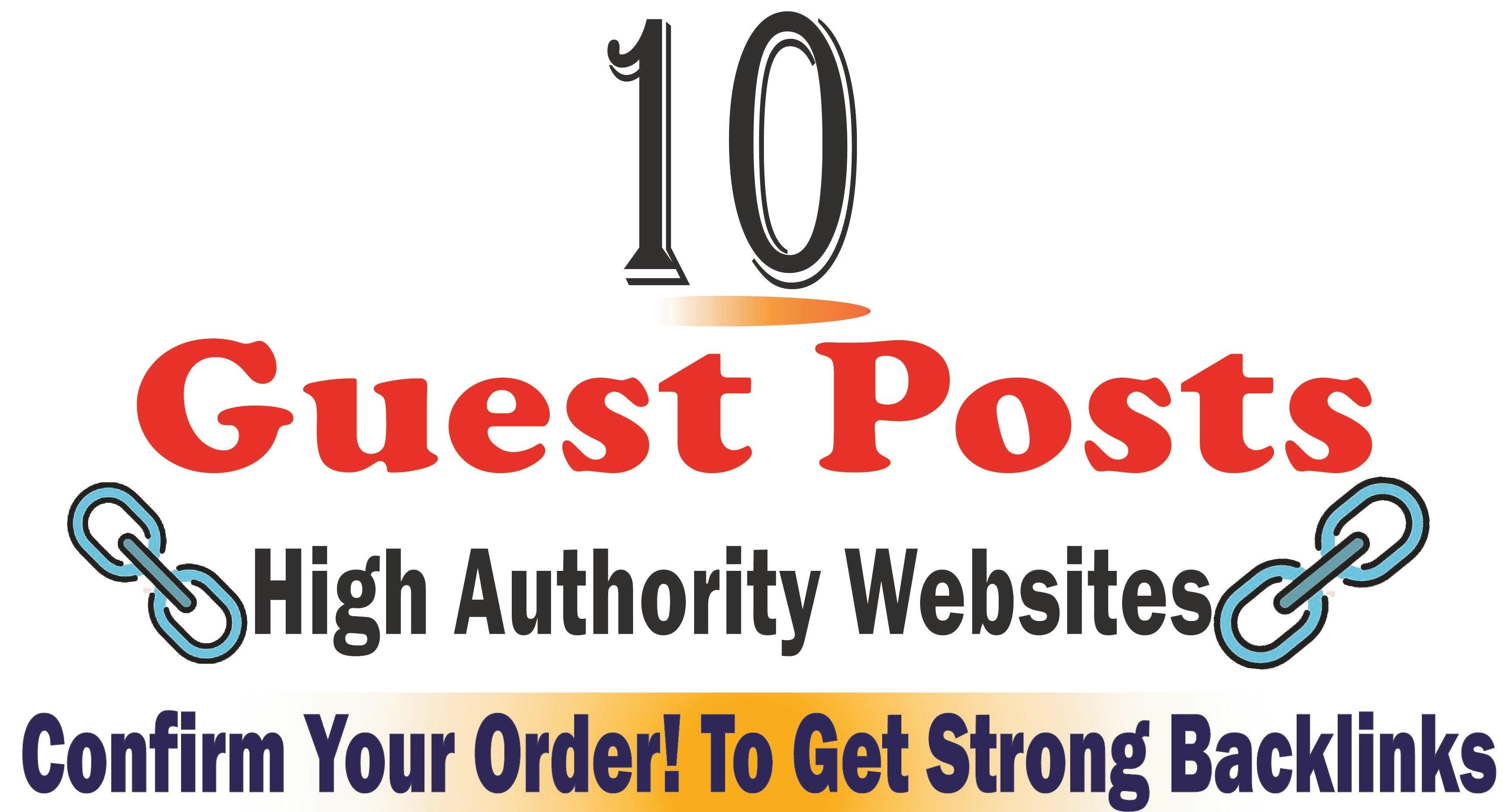 Top 10 Manual Guest Posts Secure High Authority Backlinks
