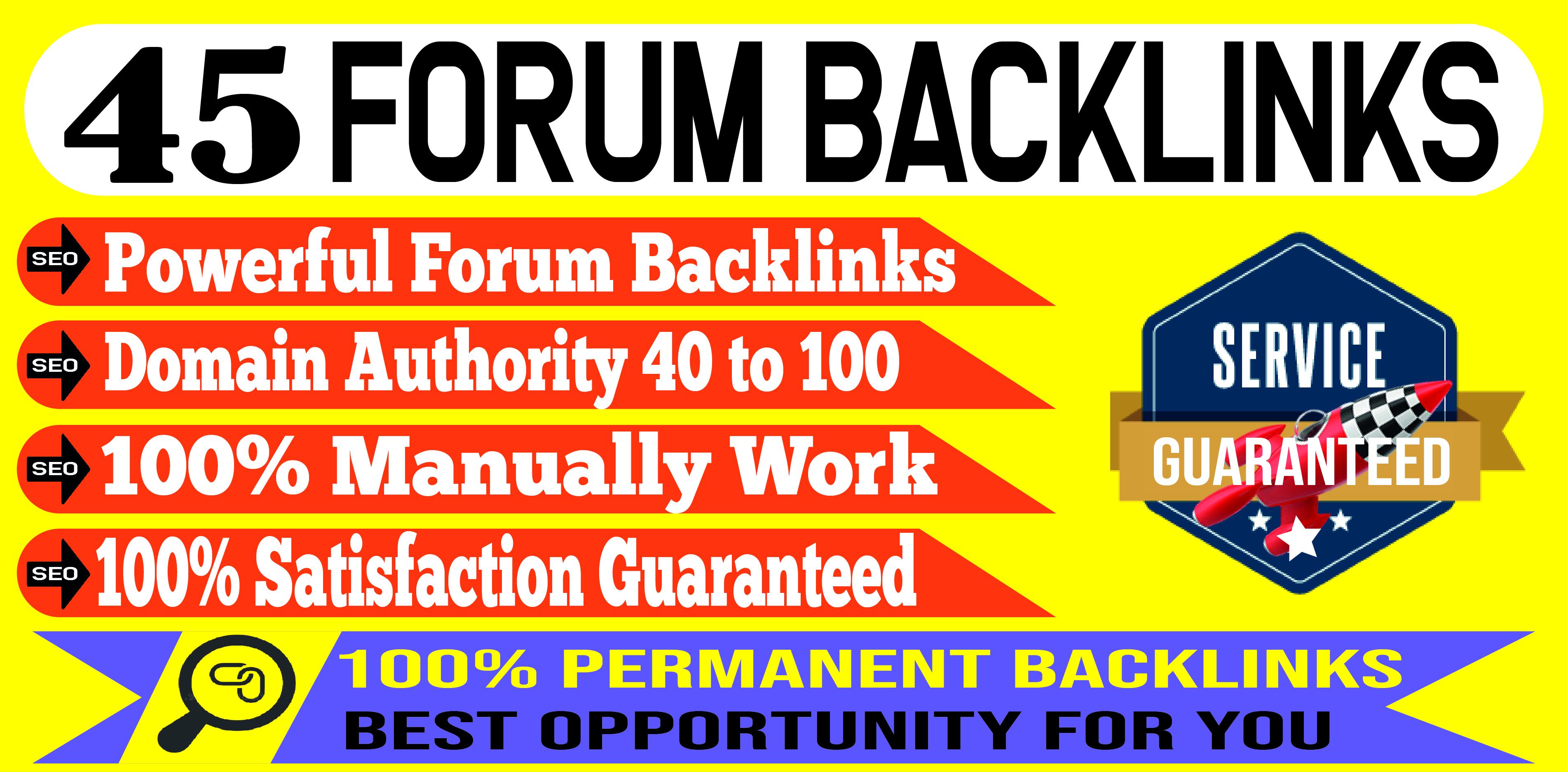 Create 45 Quality Forum Posting To Increase Your Website Ranking