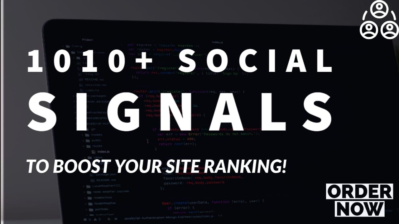 1010 social signals backlink, top 6 media sites