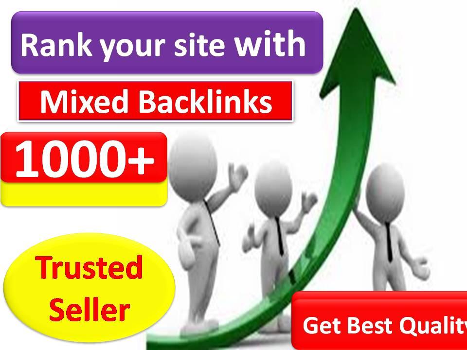 Provide more than 1000 Mix Platform Of High Quality backlinks best for your seo