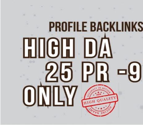 Create Manually 25 High DA 80+ Pr7-Pr9 Backlink For Improve Your Ranking On Google