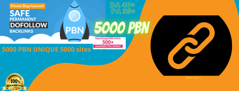  Permanent Links 5000 PBN__DA90- 35+ PA 65+ rank your web site