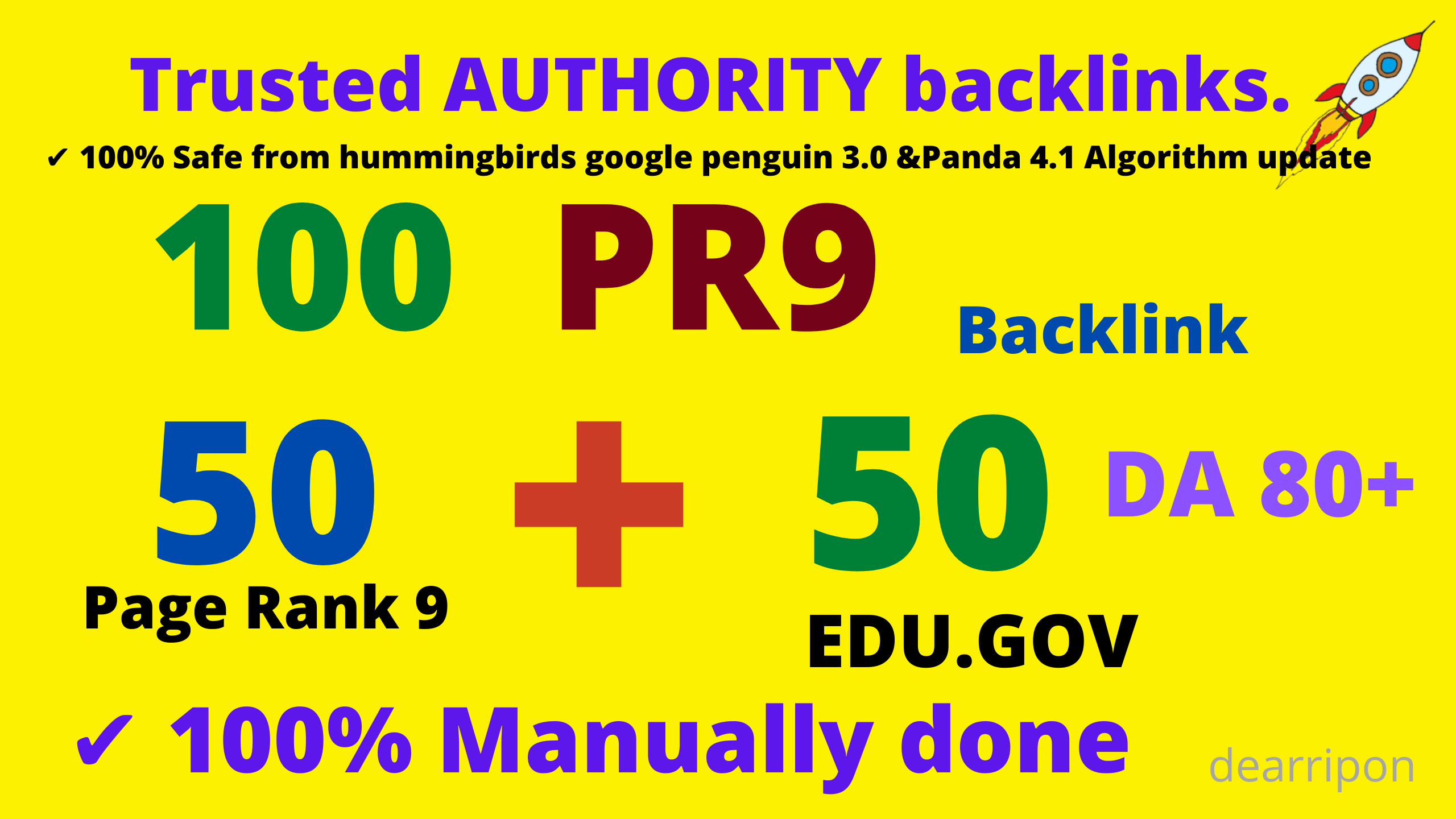 limited time offer -CREATE WEB2.O DA80+100 Backlinks 50 PR9+50 EDU High Quality SEO Permanent Links 