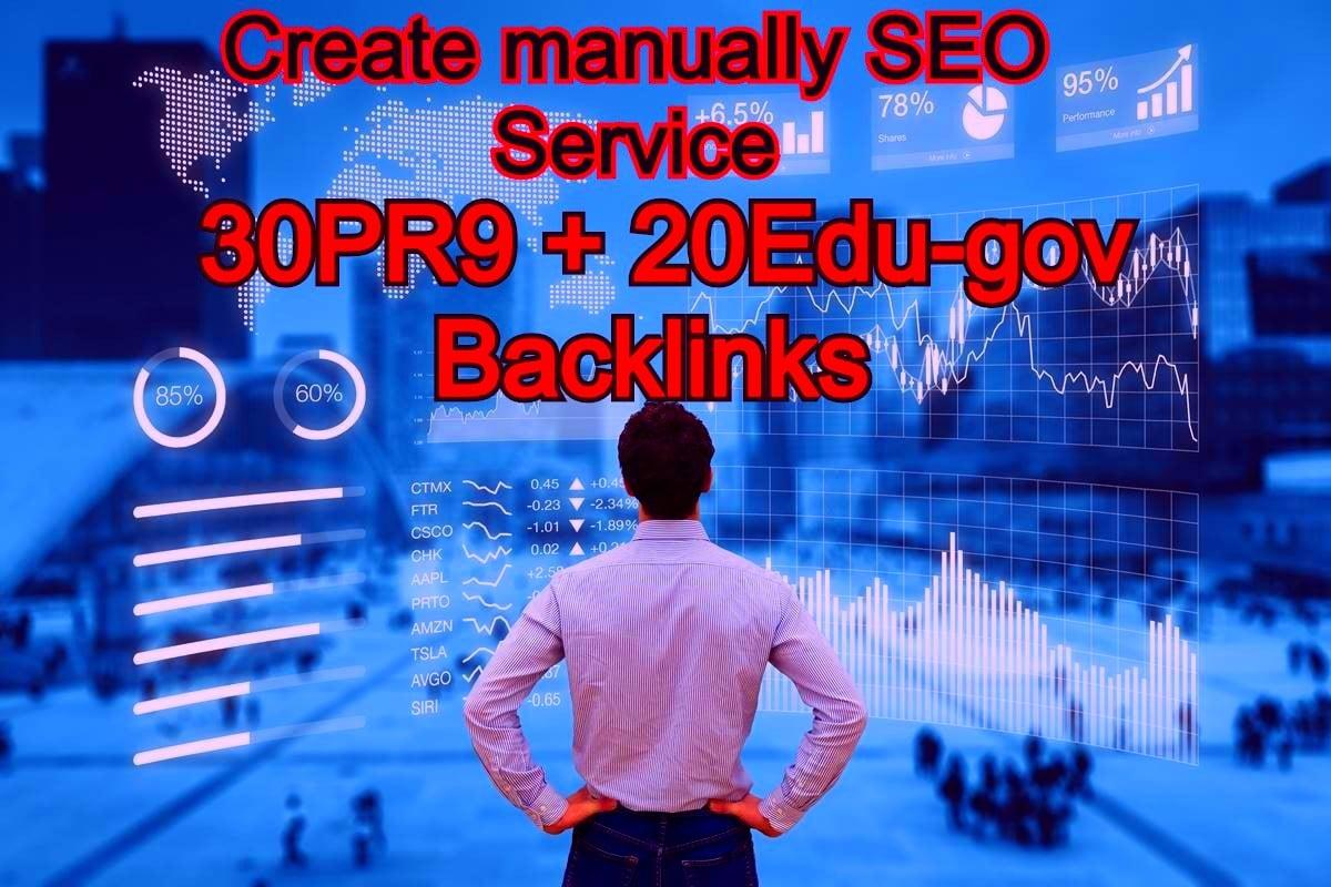  30 PR9 DA 70 + 20 EDU/GOV Safe SEO High Pr From Authority Domain