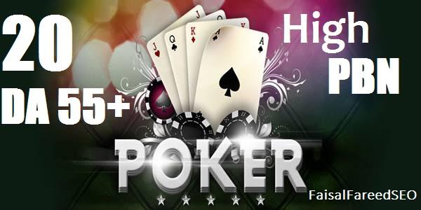 Get 20 High DA 55-50+ casino,poker,gambling and betting sites.
