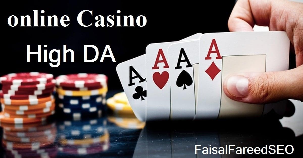 Get 150 DA 60-50+ high quality casino,Gambling and betting sites.