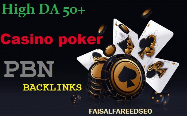 Get 250 DA 65-50+ High Quality Casino/poker PBN Backlinks