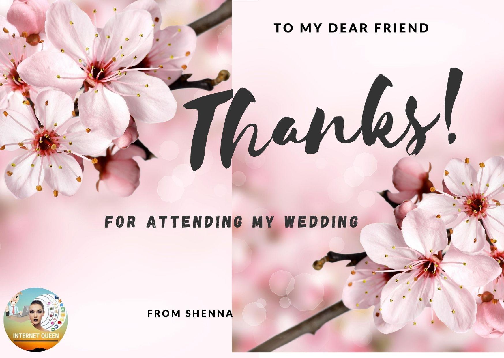 I will create an invitation or thank you card 