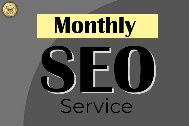 Create monthly SEO Service with Guaranteed Page 1 Ranking