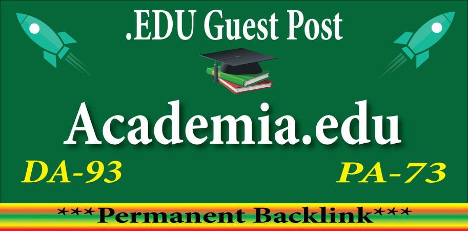 Academia.edu Guest Post Dof0llow Backlink DA93/DR91