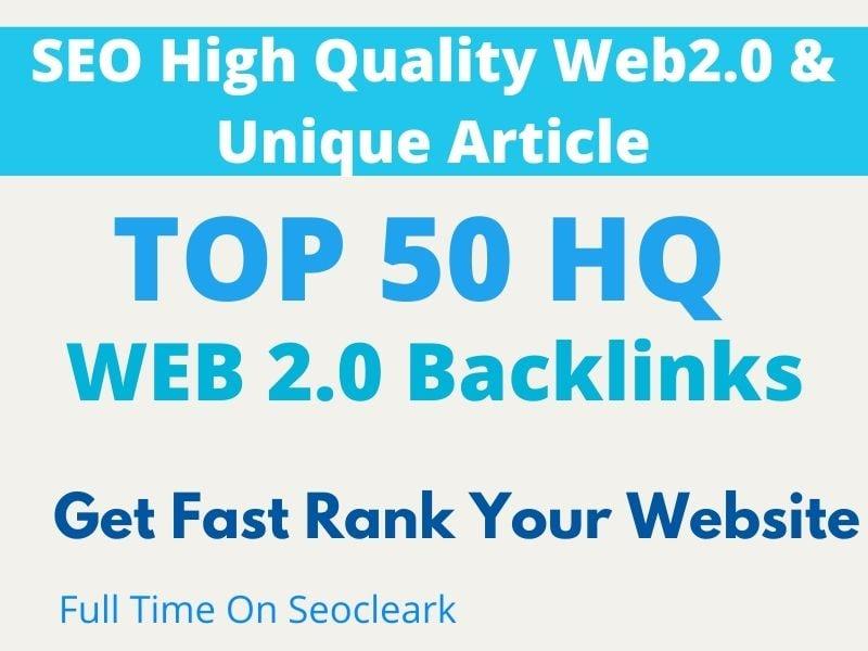 I will create Top 25 SEO Web 2.0 Backlinks to get fast rank your domain and get more traffic 