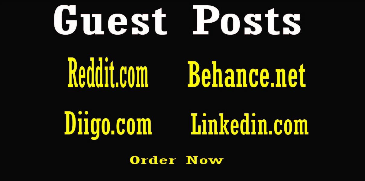 I will publish 4 Guest Posts to your SEO Ranking