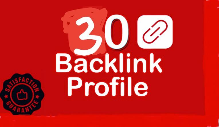 I will do 30 social media profile backlink 