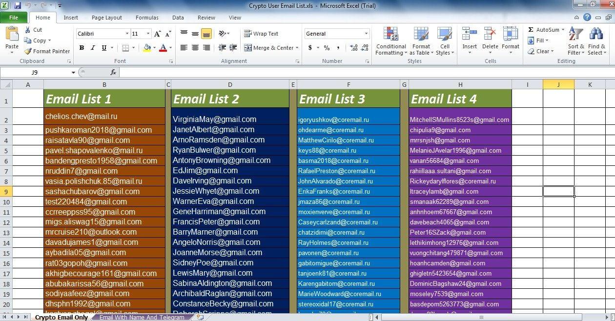 I will provide your targeted email list for your email marketing