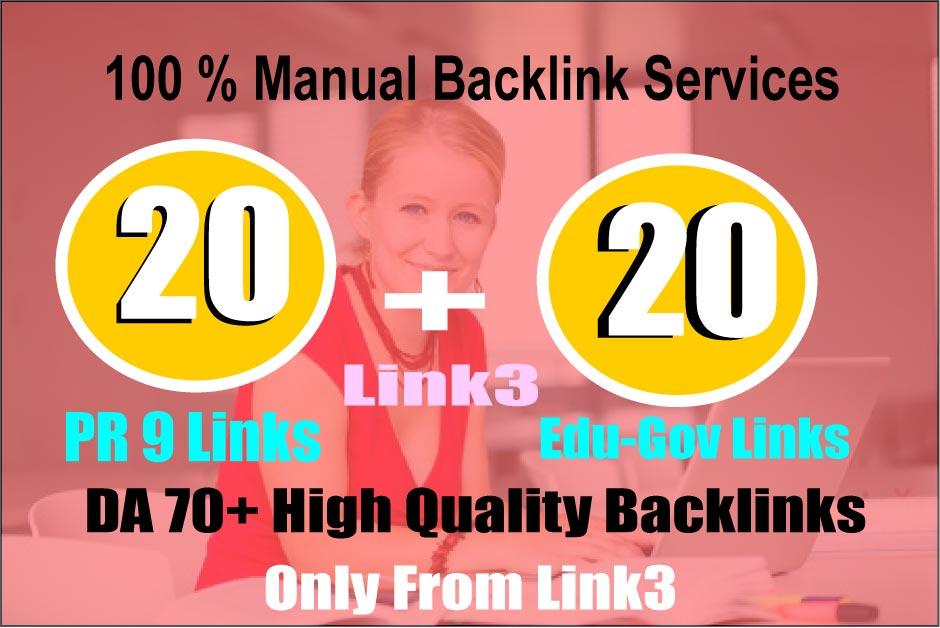 Elevate Your Ranking on GOOGLE With 20 PR9 DA 80+ and 20 Edu. Gov Authority Backlinks 