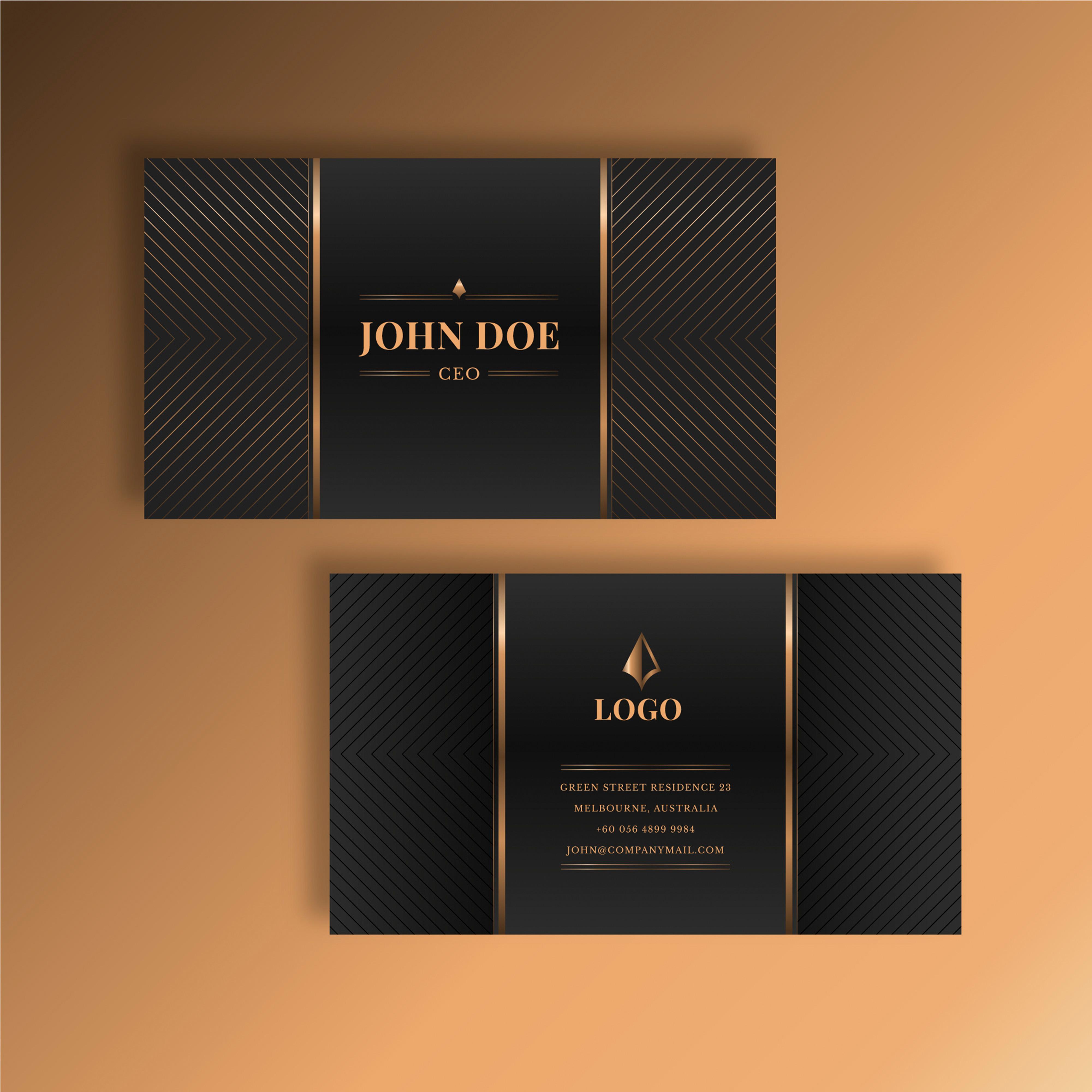 I will create modern luxury business card and redesign