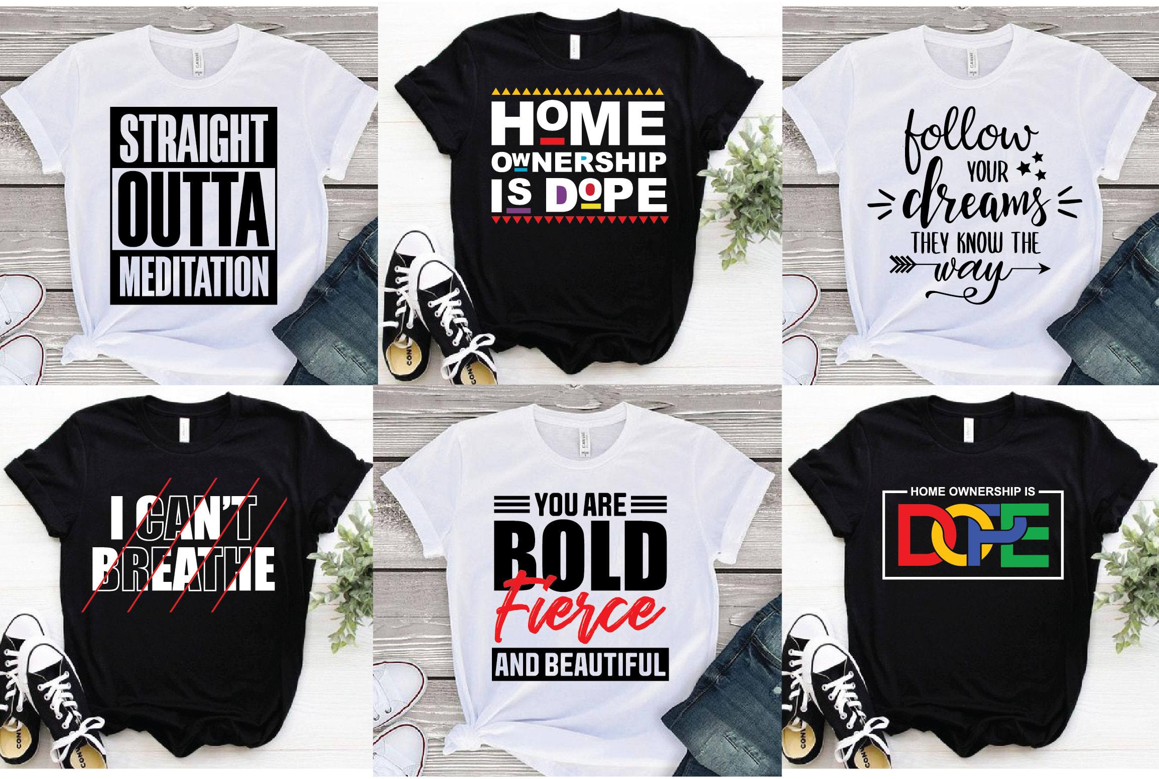 I will design beautiful trendy typography t shirt for you