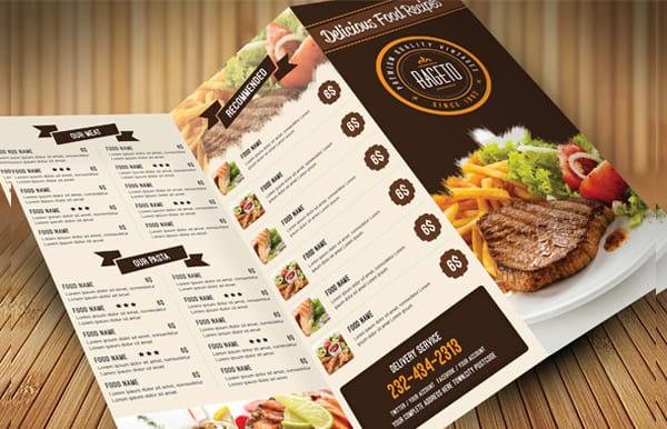 I will design restaurant food menu, flyer, poster for you