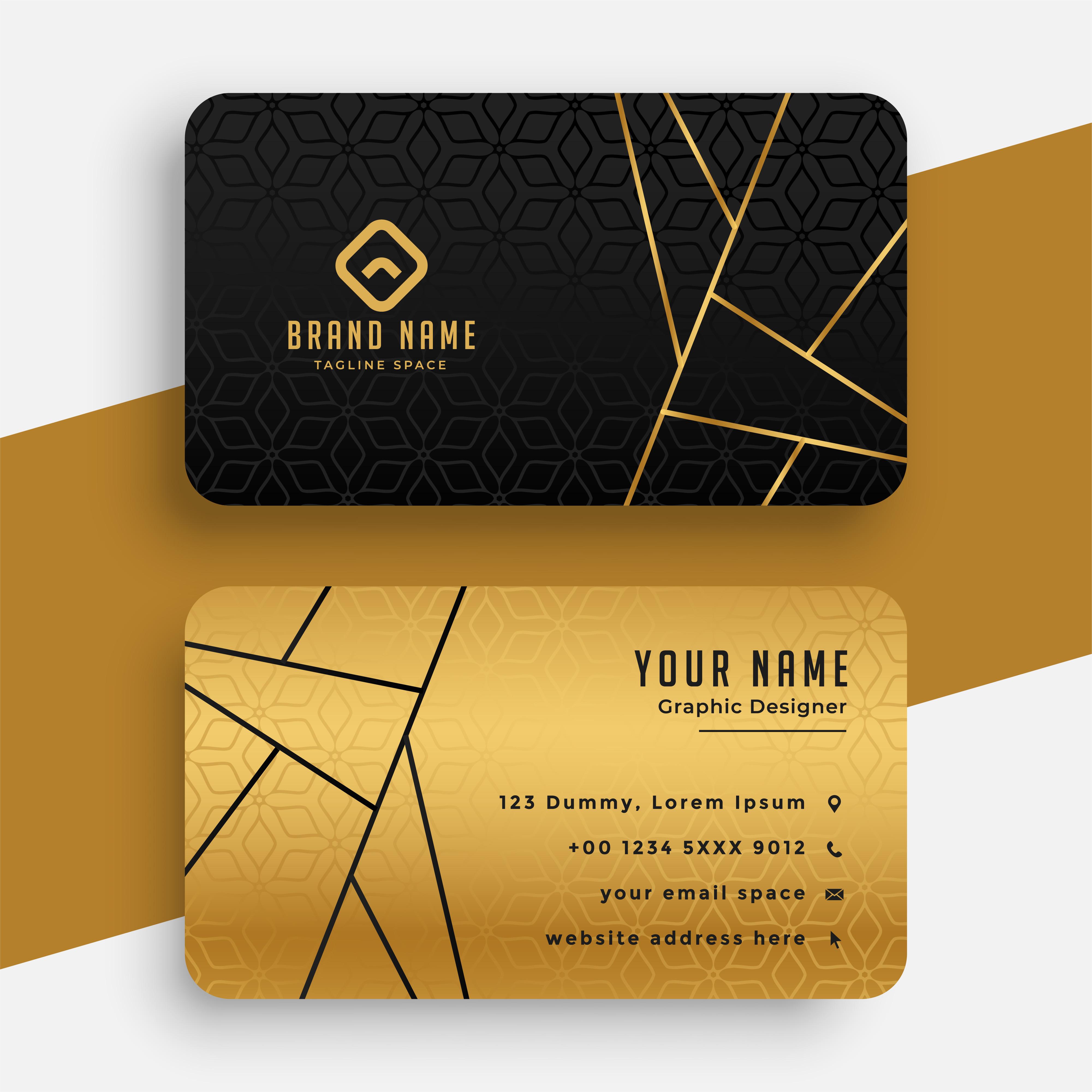 I will create modern luxury business card and redesign