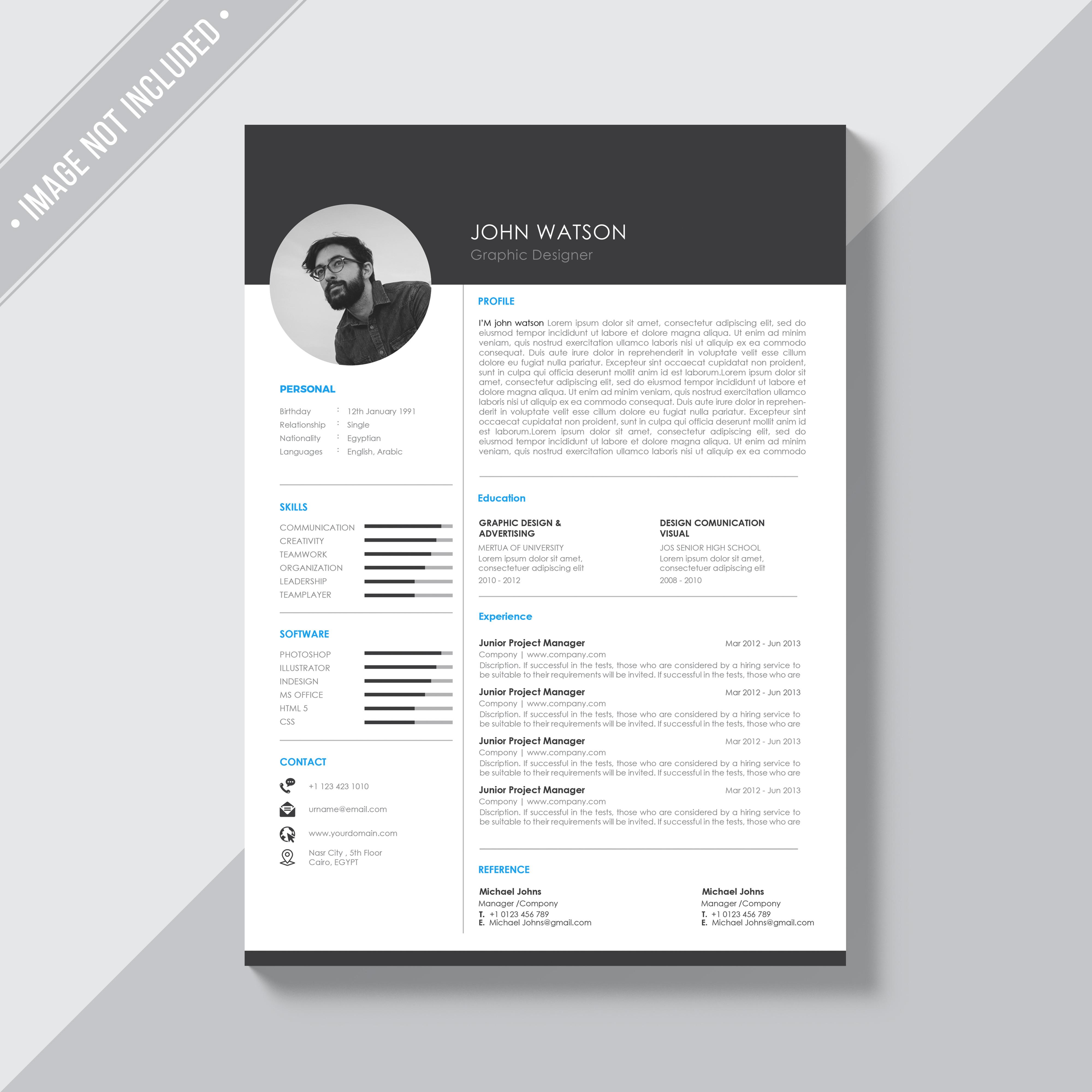 I will design and update your resume into professional template