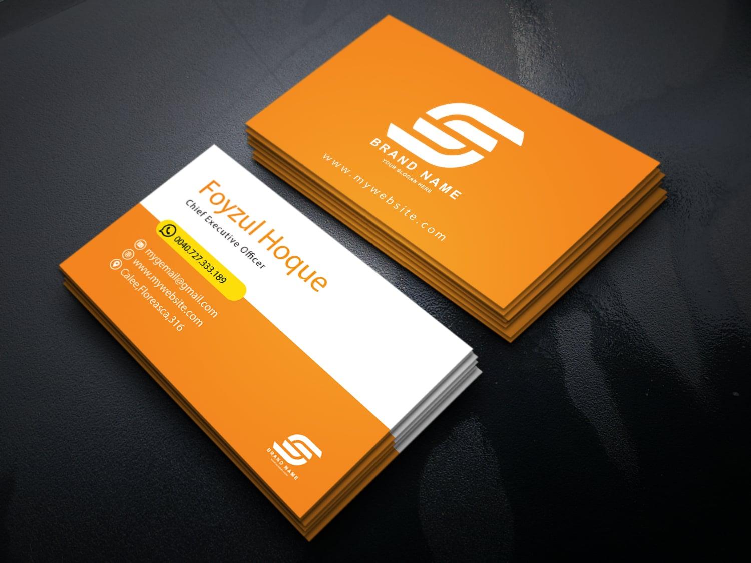 I will design professional and amazing business card for you