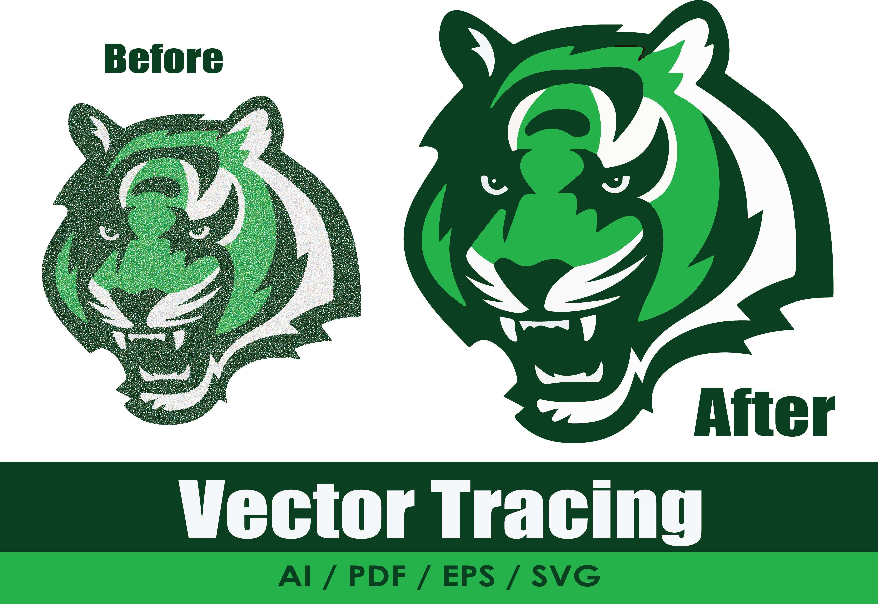 I will change over to vector tracing, redraw logo, vectorize picture